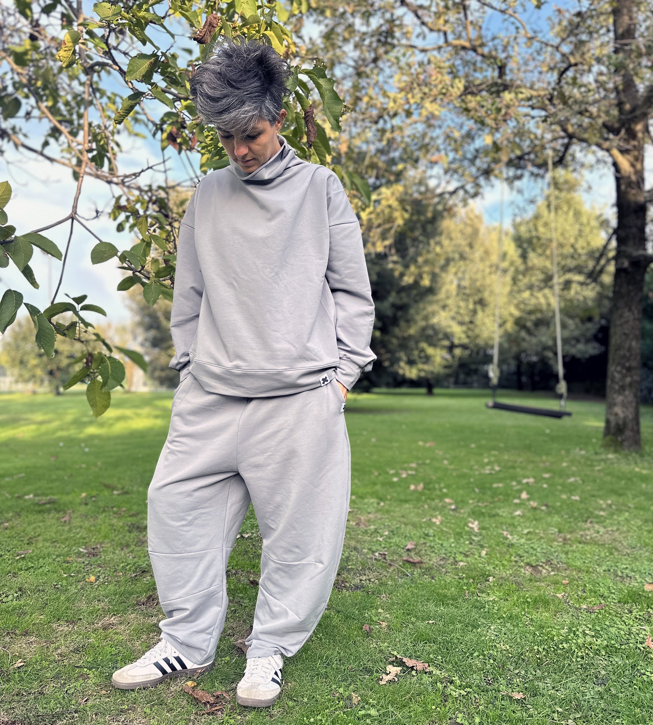 Felpa Dolcevita Cotone Felpato