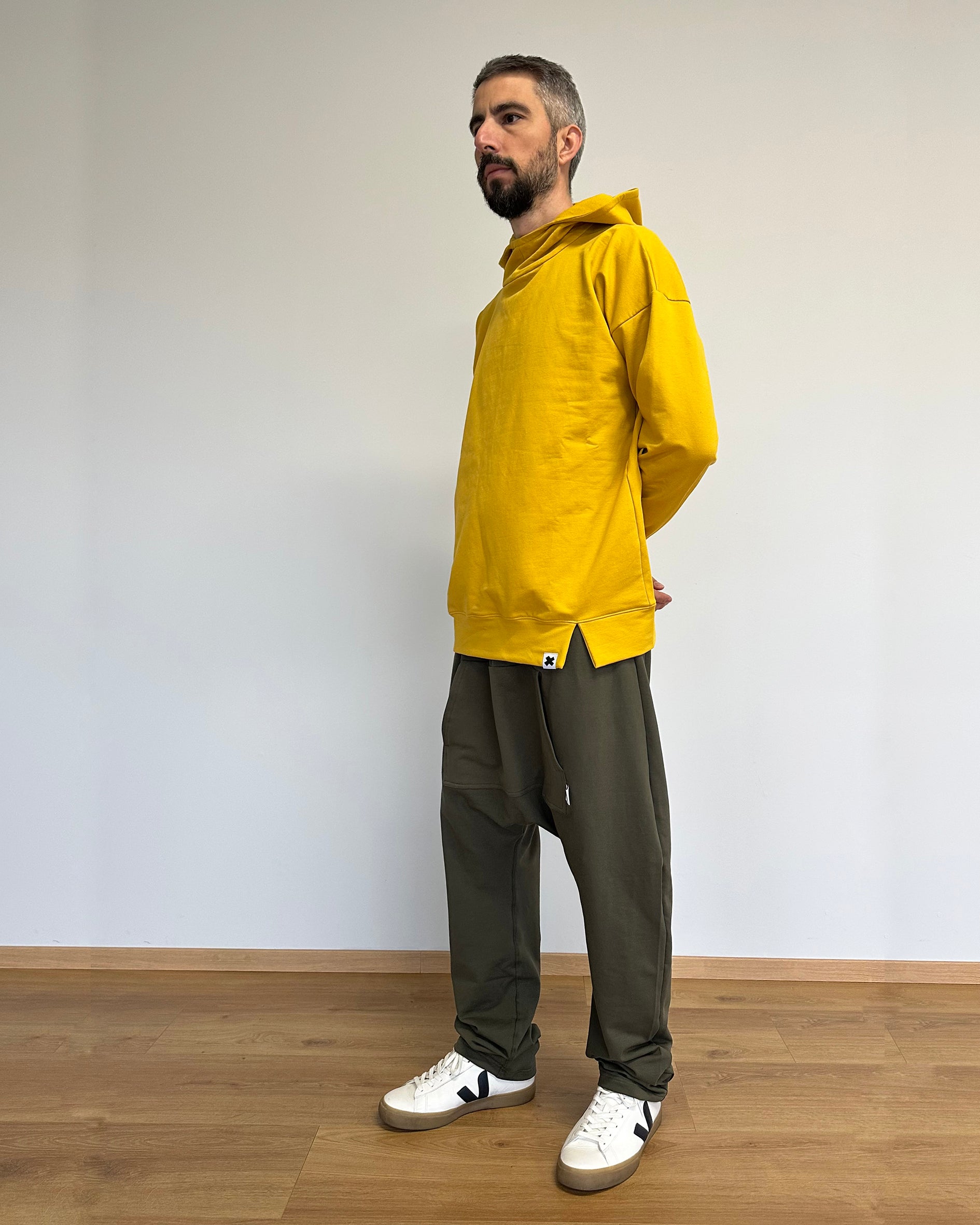 PantaBaggy Uomo Cotone Felpato