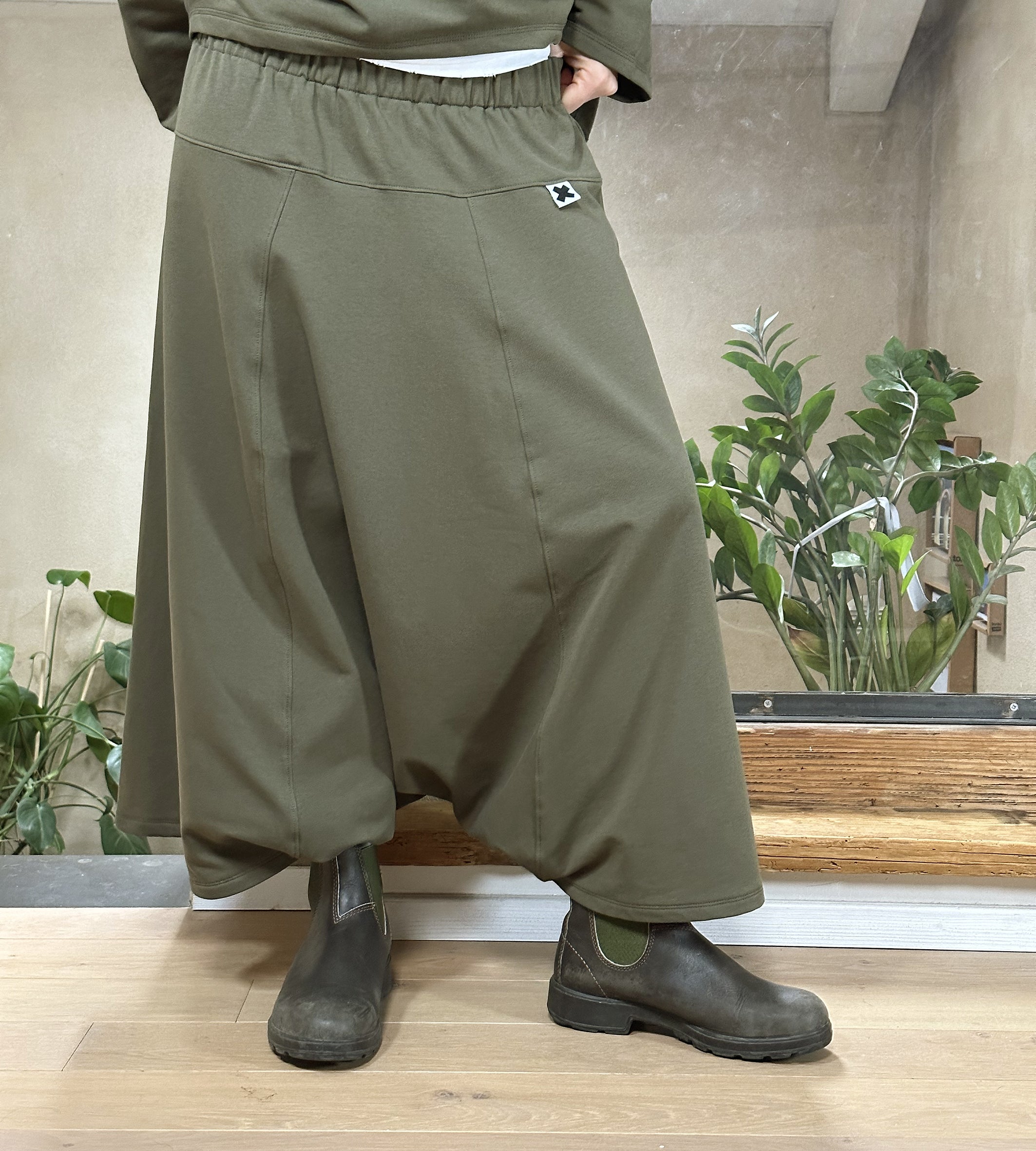 GonnaPantalone Cotone Felpato