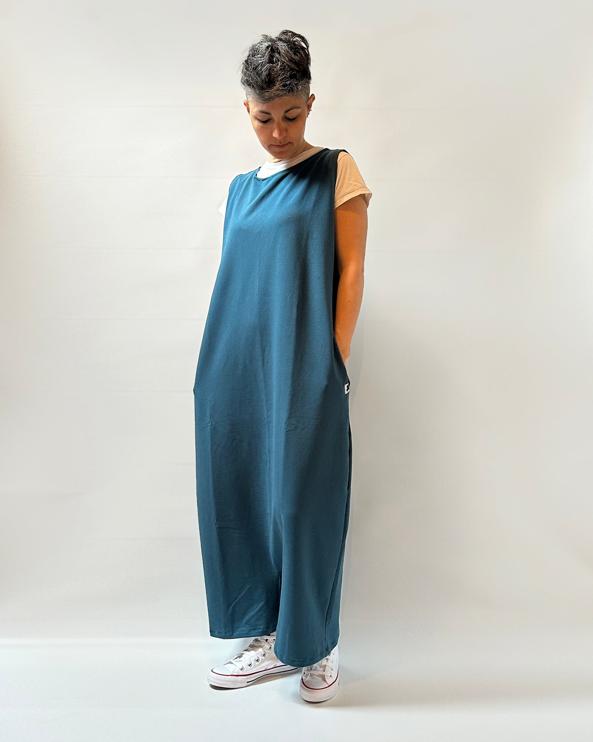 Tutona intera cavallo basso oversize senza maniche