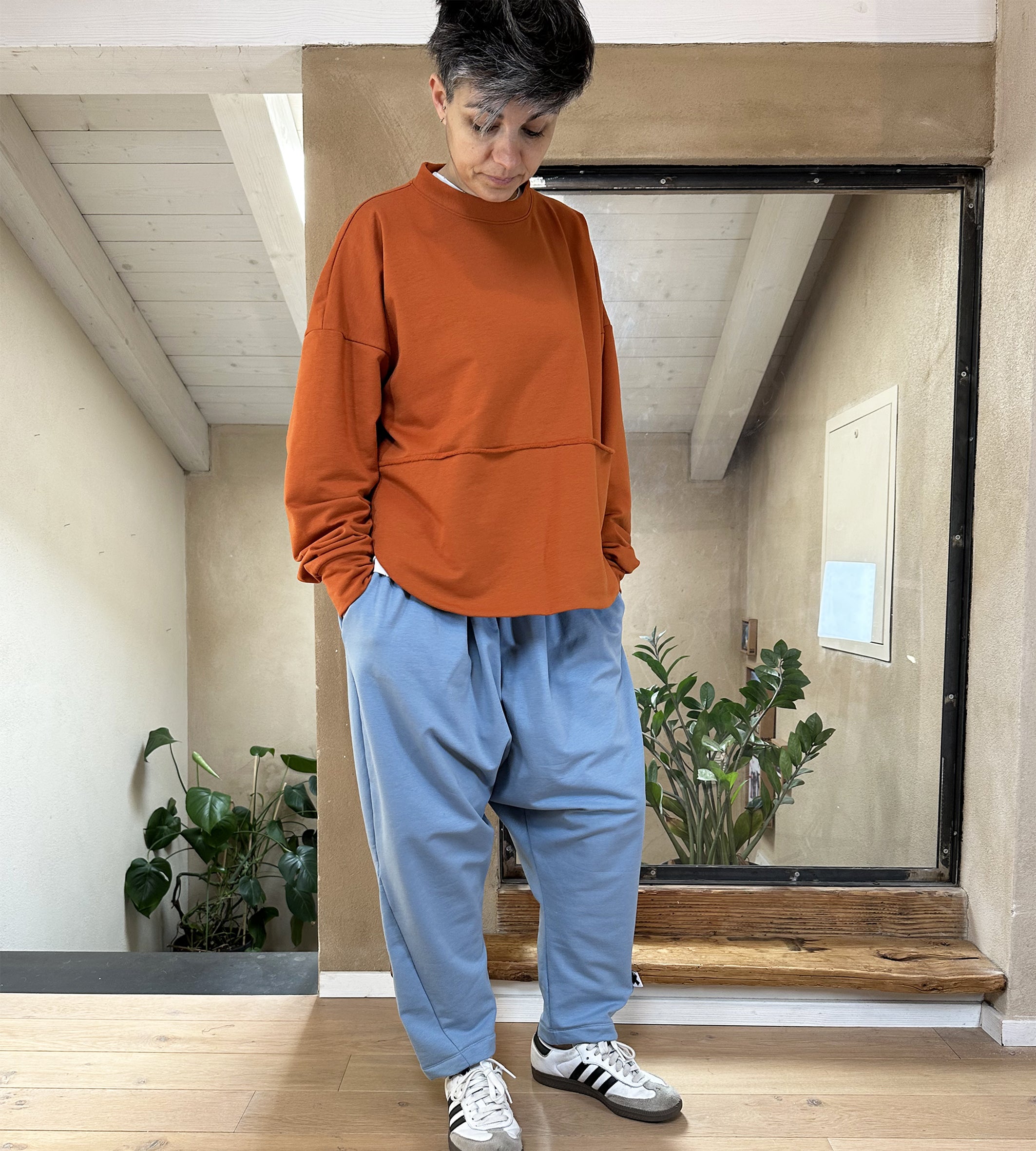 PantaBoyfriend Cotone Felpato