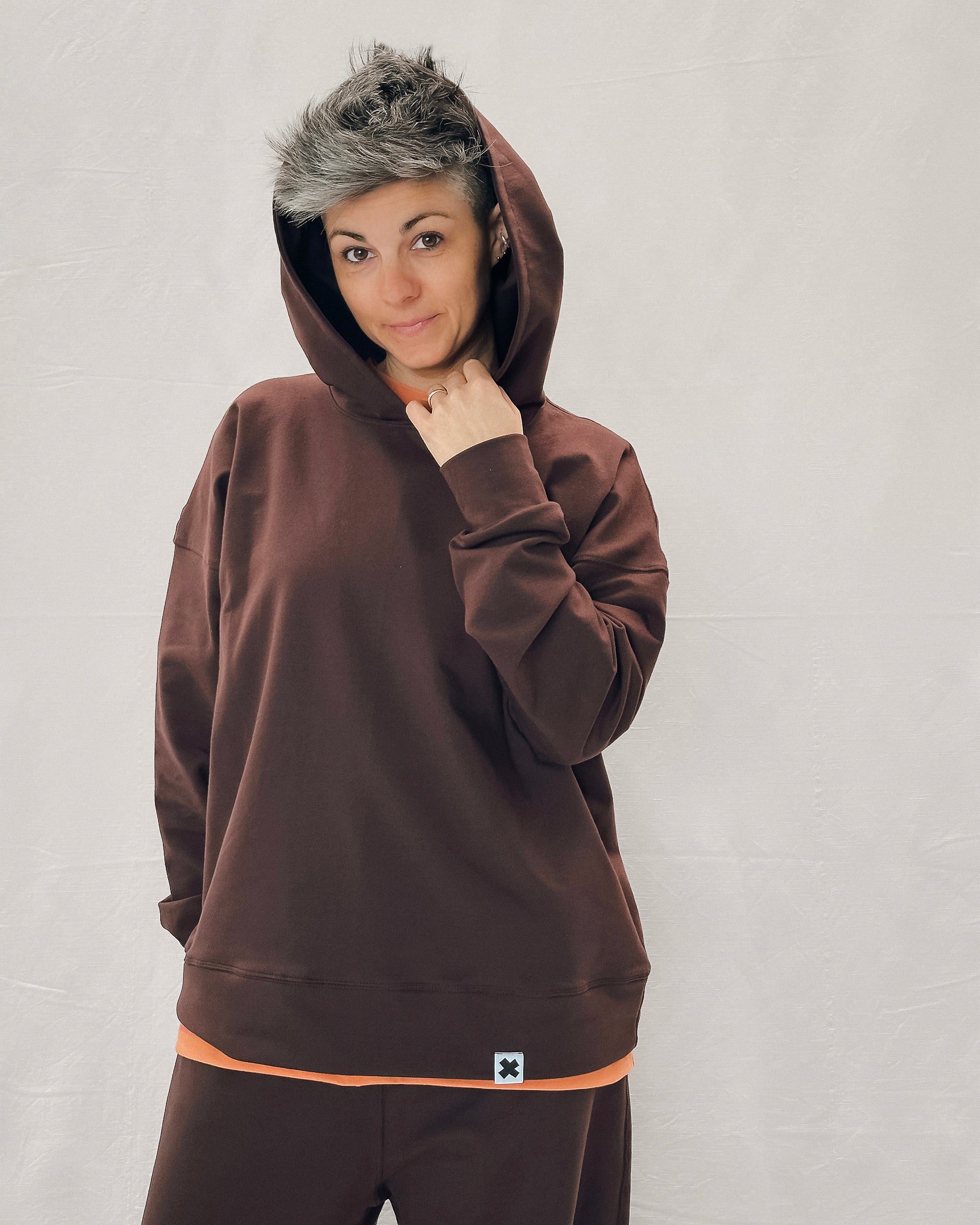 Felpa Cappuccio French Terry