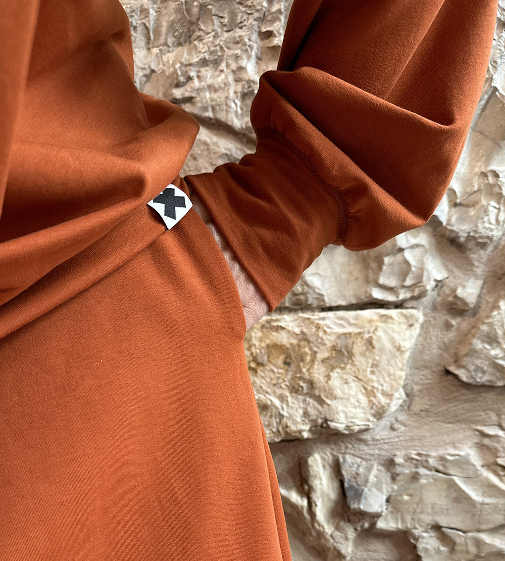 Basic cotton fleece sweatshirt