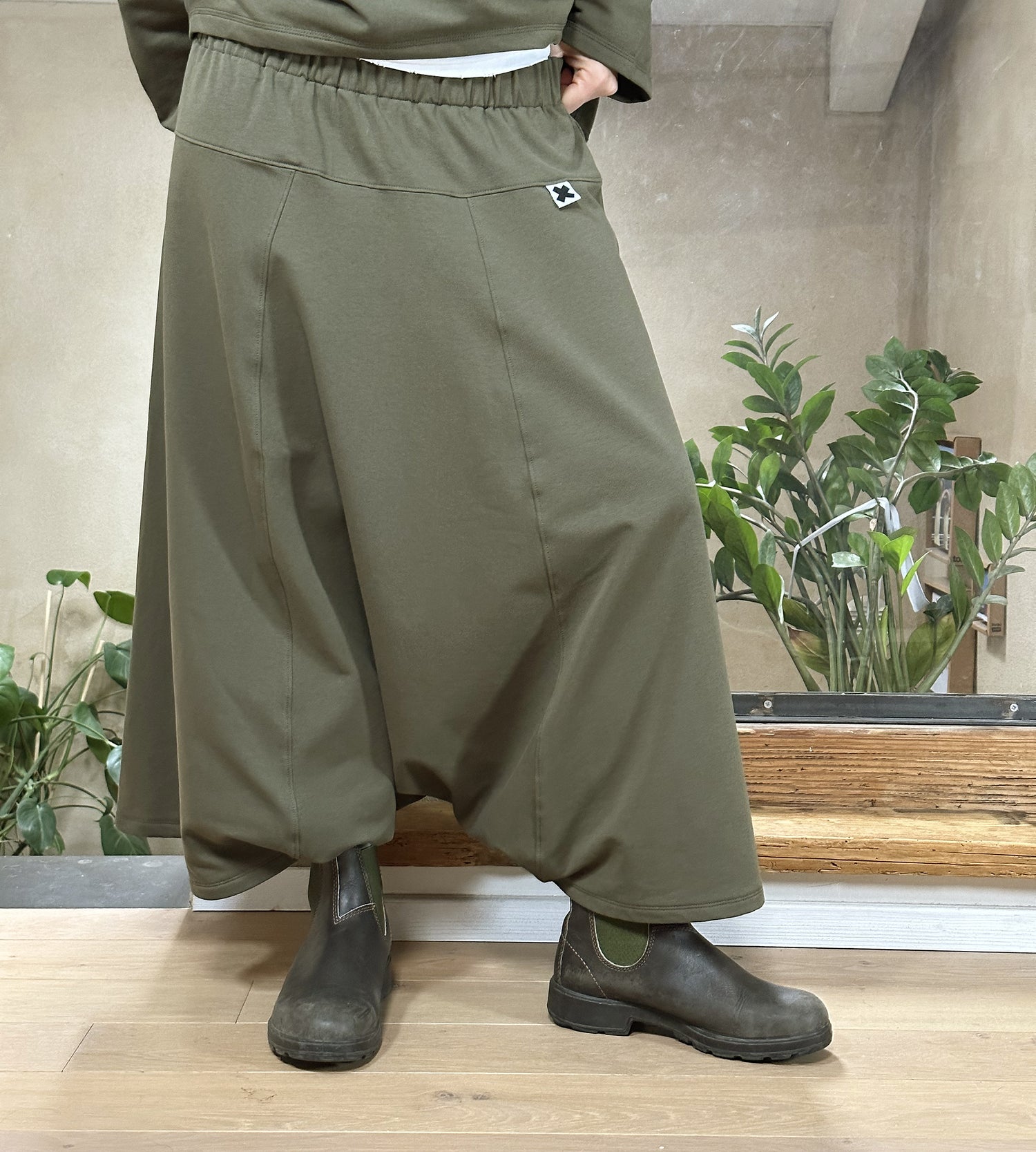 GonnaPantalone Cotone Felpato