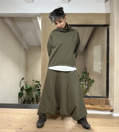 GonnaPantalone Cotone Felpato