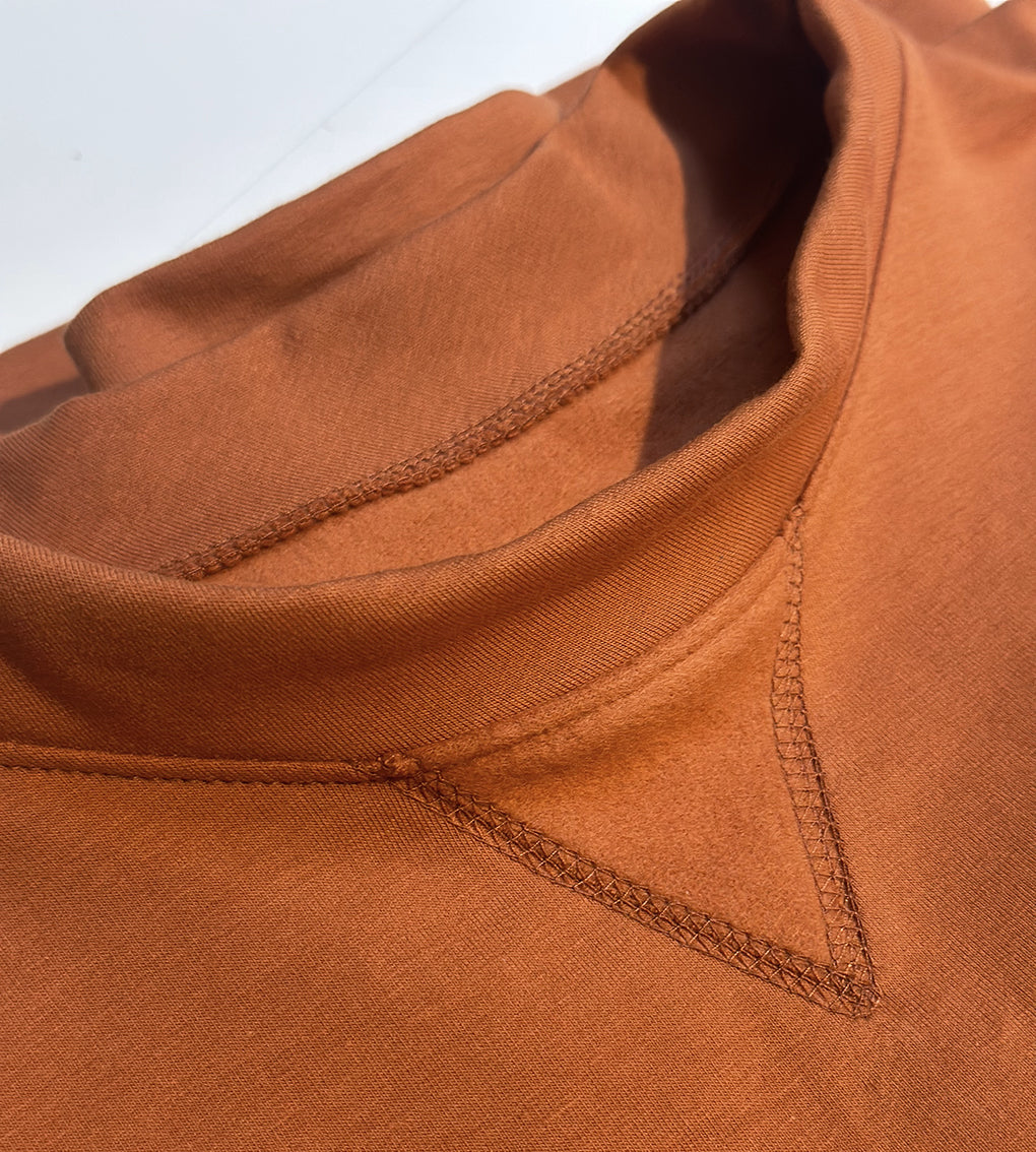 Basic cotton fleece sweatshirt