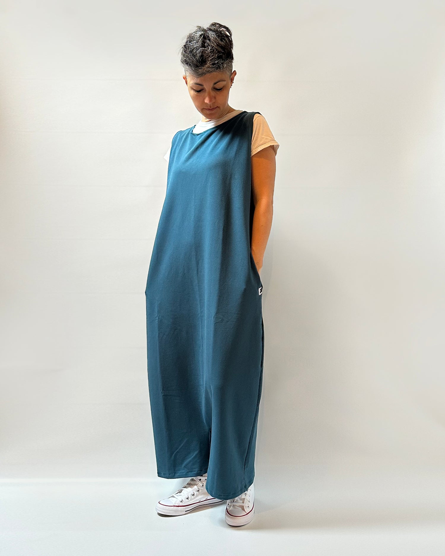 Tutona intera cavallo basso oversize senza maniche