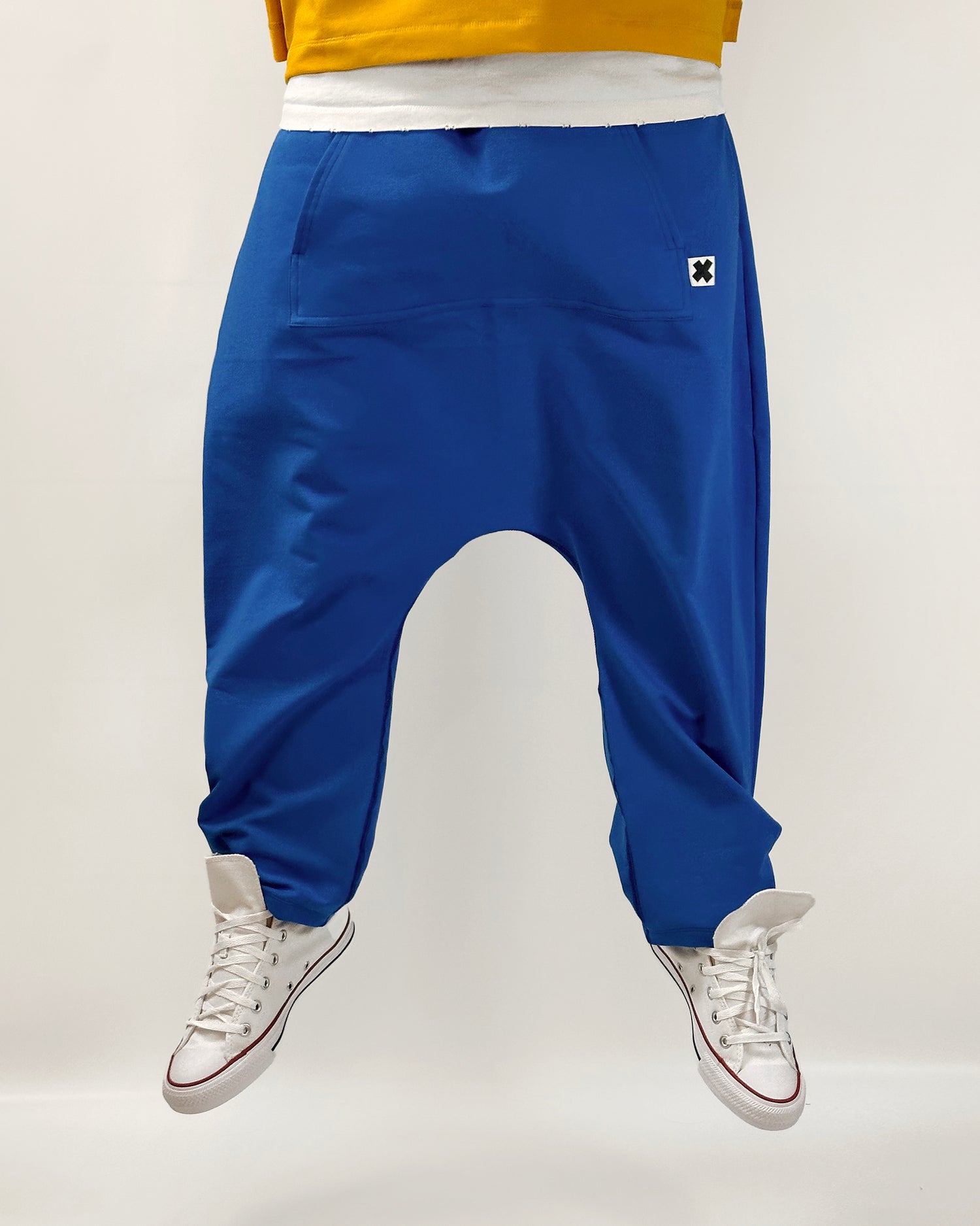 Pantalone della tuta cavallo basso, harempants, pantalone alla turca, handmade, cotone di alta qualità