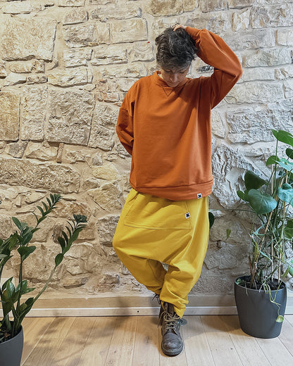 PantaBaggy Cotone Felpato