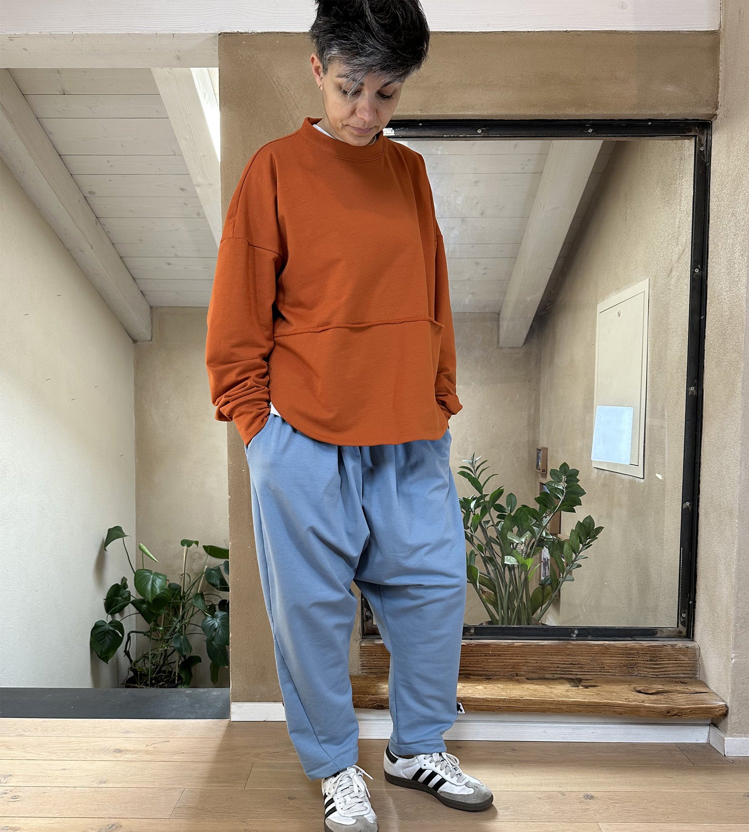 PantaBoyfriend Cotone Felpato