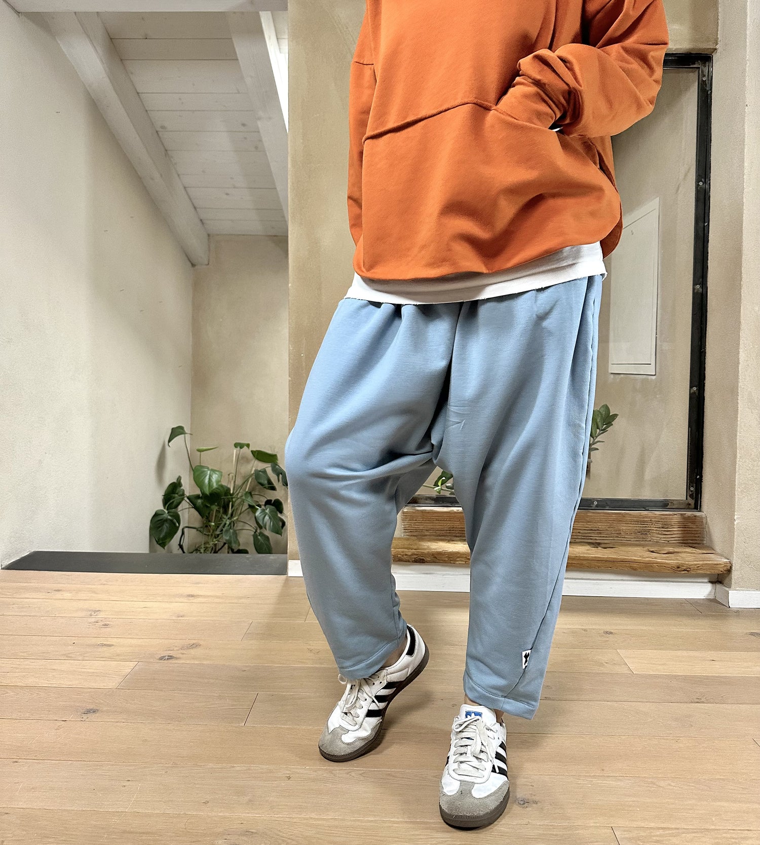 PantaBoyfriend Cotone Felpato