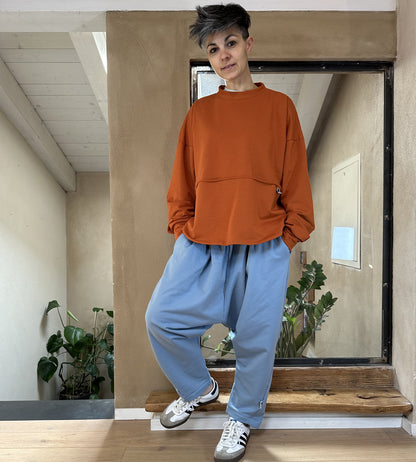 PantaBoyfriend Cotone Felpato