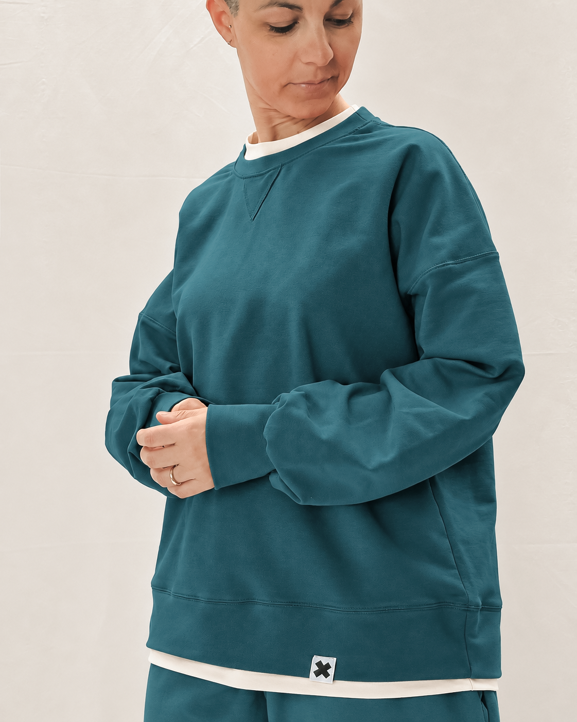Felpa Basic Cotone Felpato