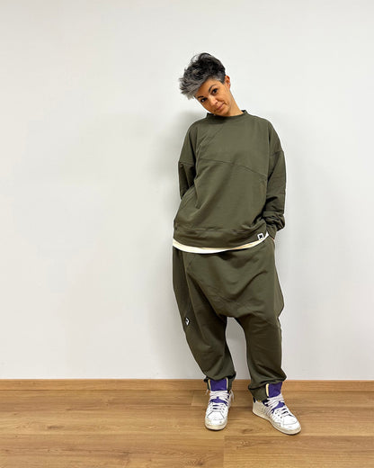 Baggy panta with stitching