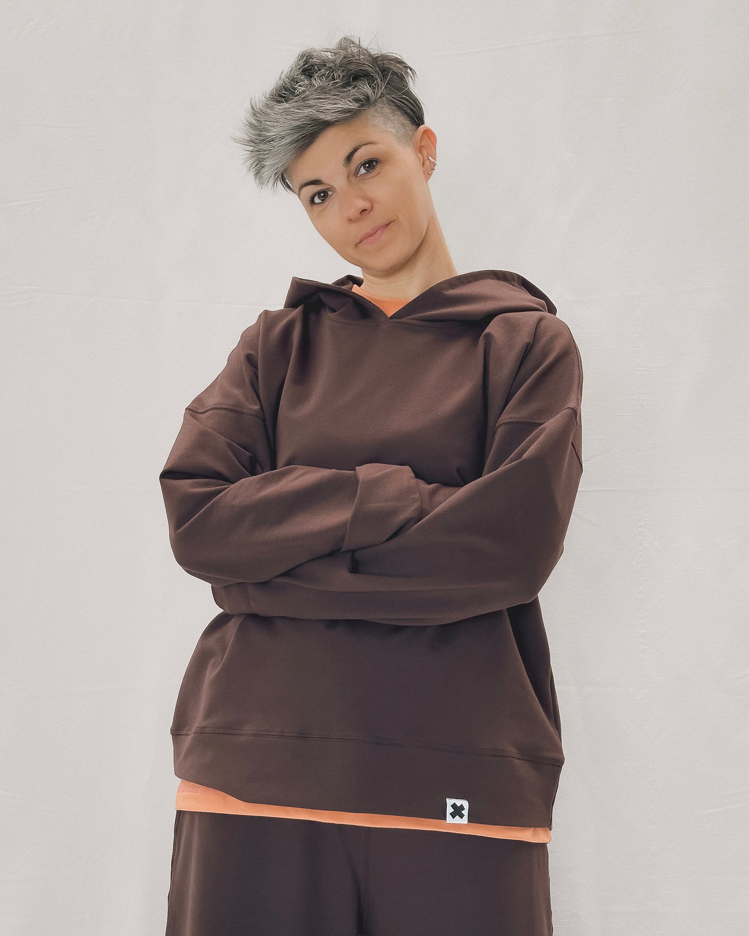 Felpa Cappuccio French Terry