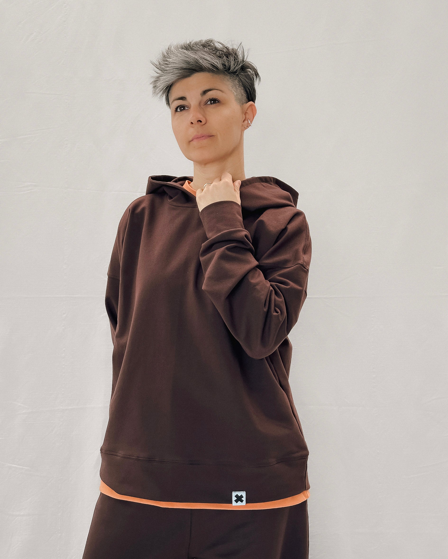 Felpa Cappuccio French Terry