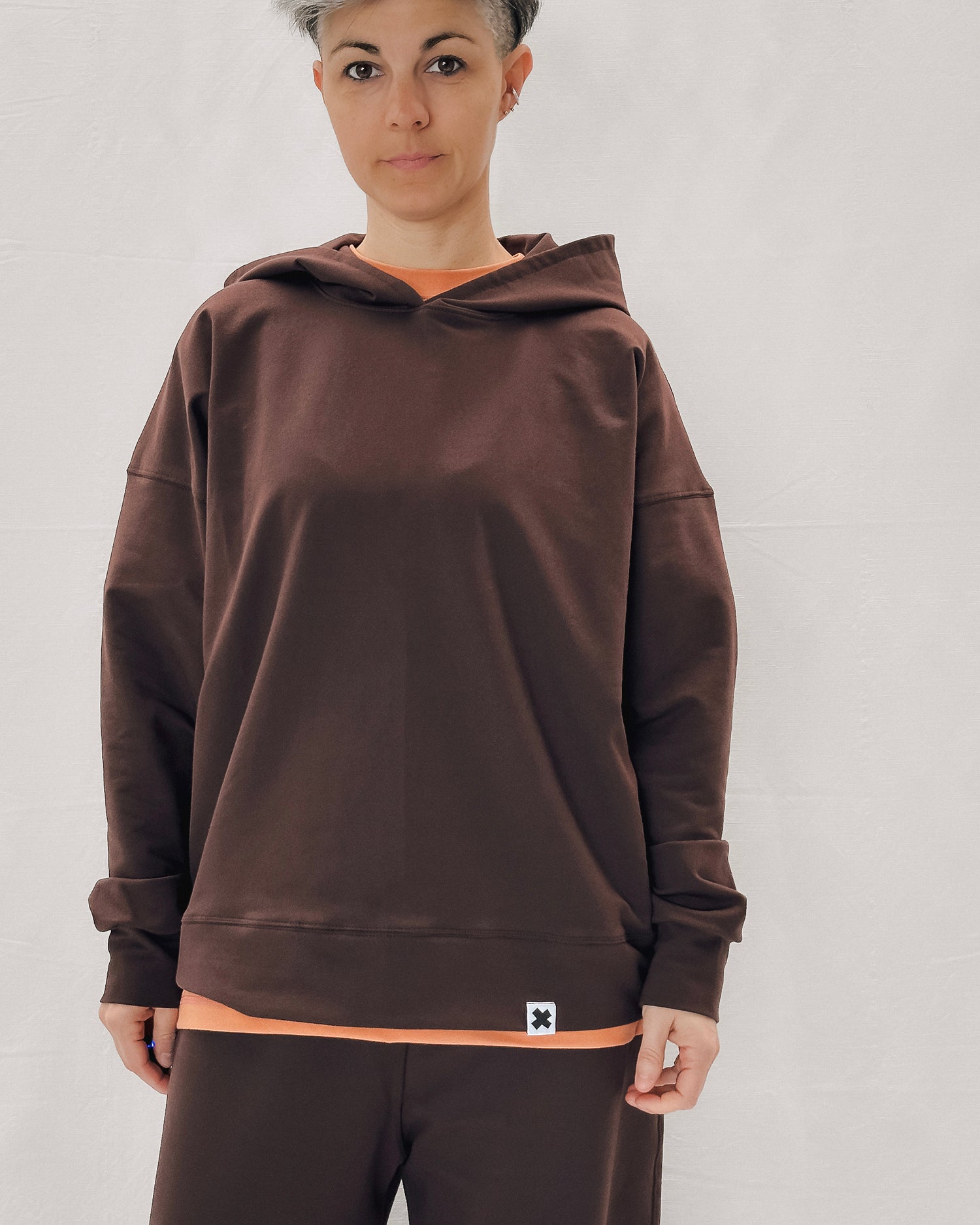 Felpa Cappuccio French Terry