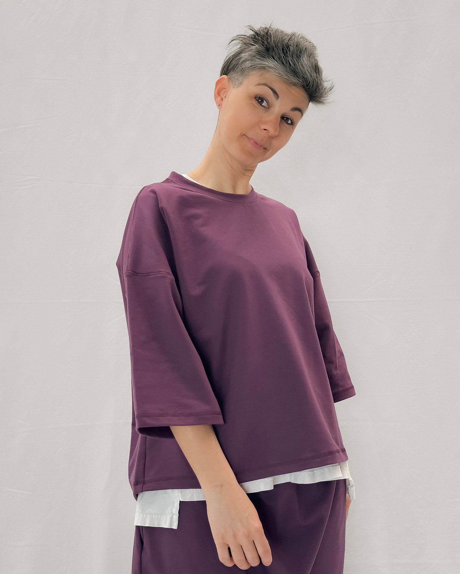 Maglia Trequarti French terry