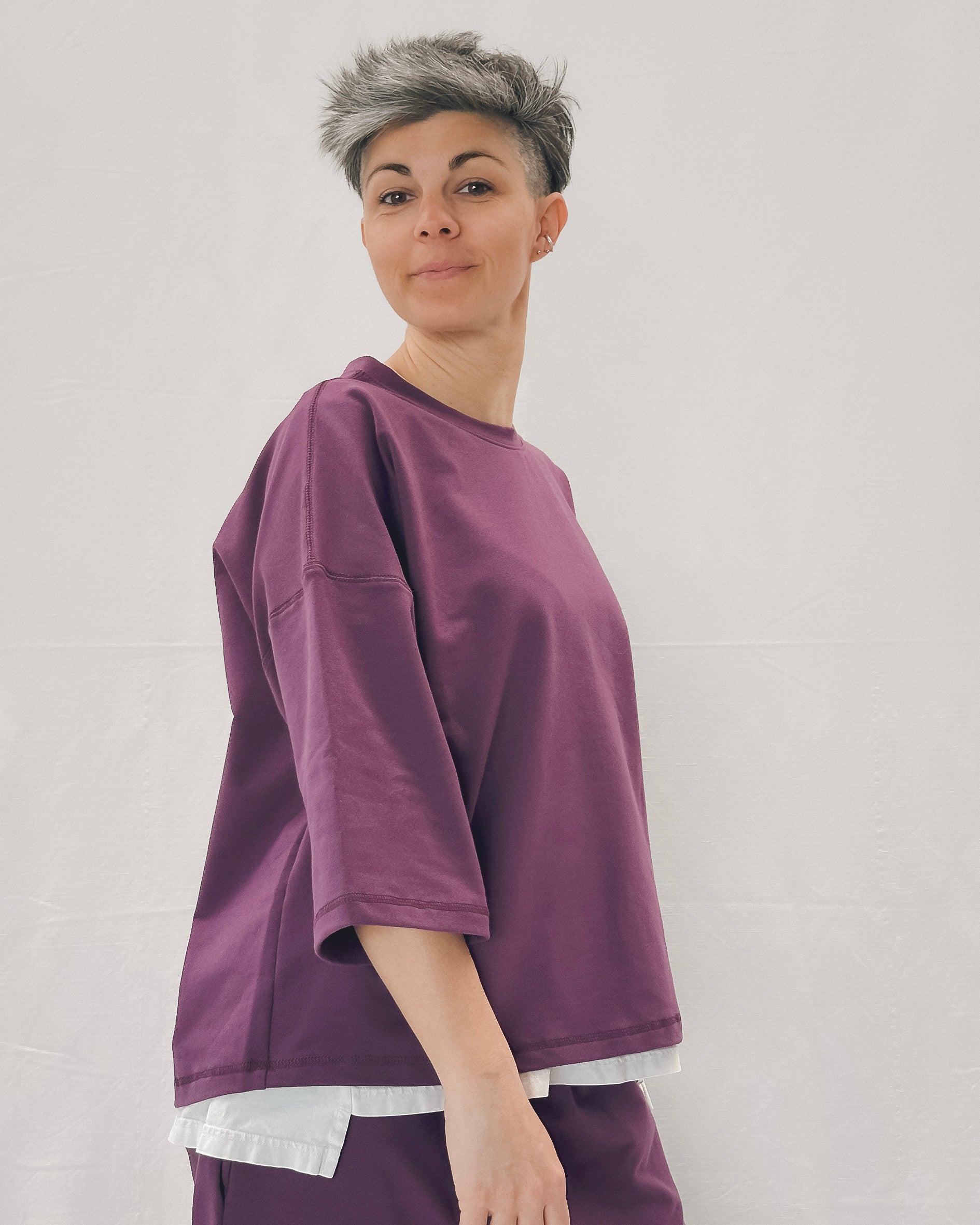 Maglia Trequarti French terry