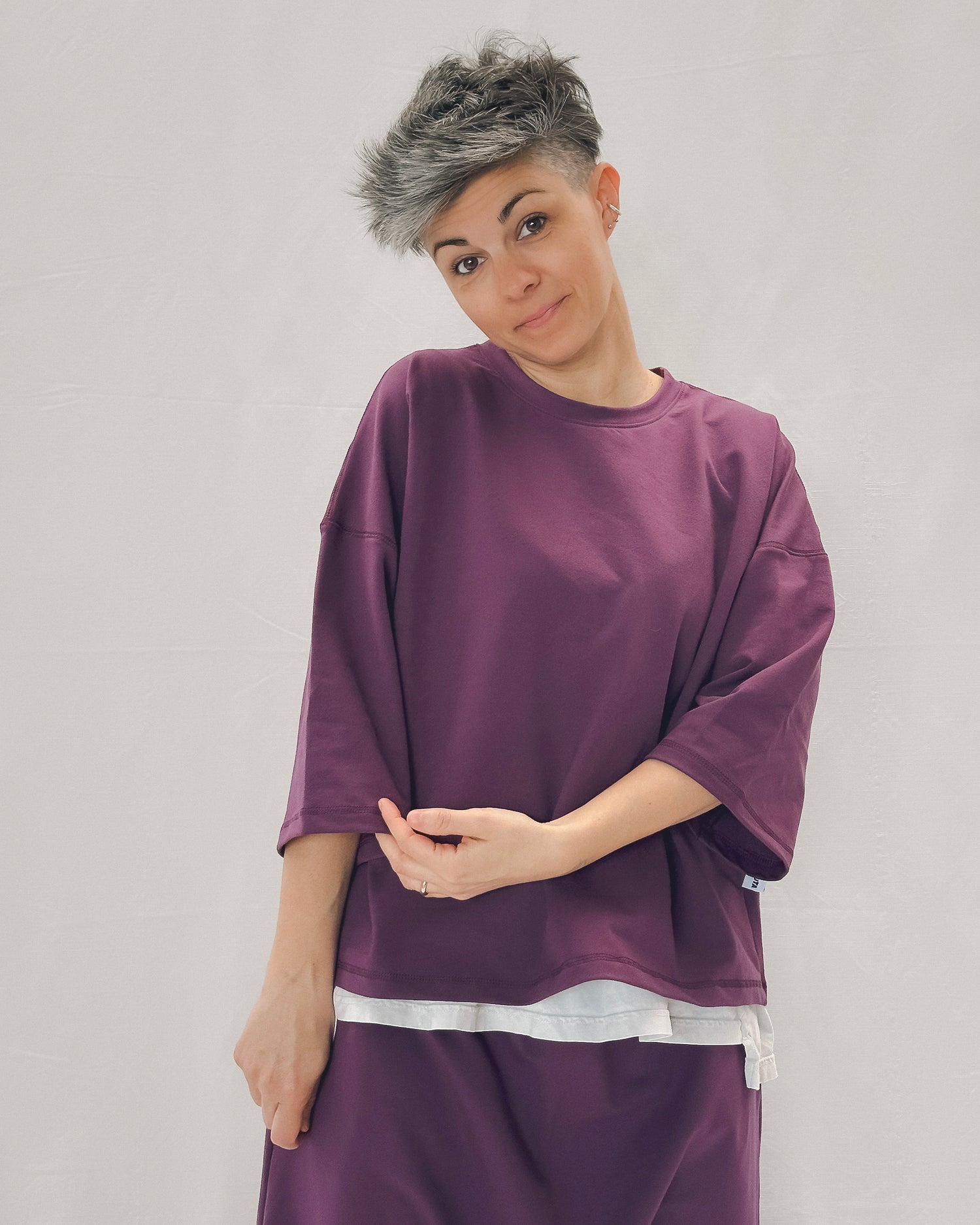 Maglia Trequarti French terry