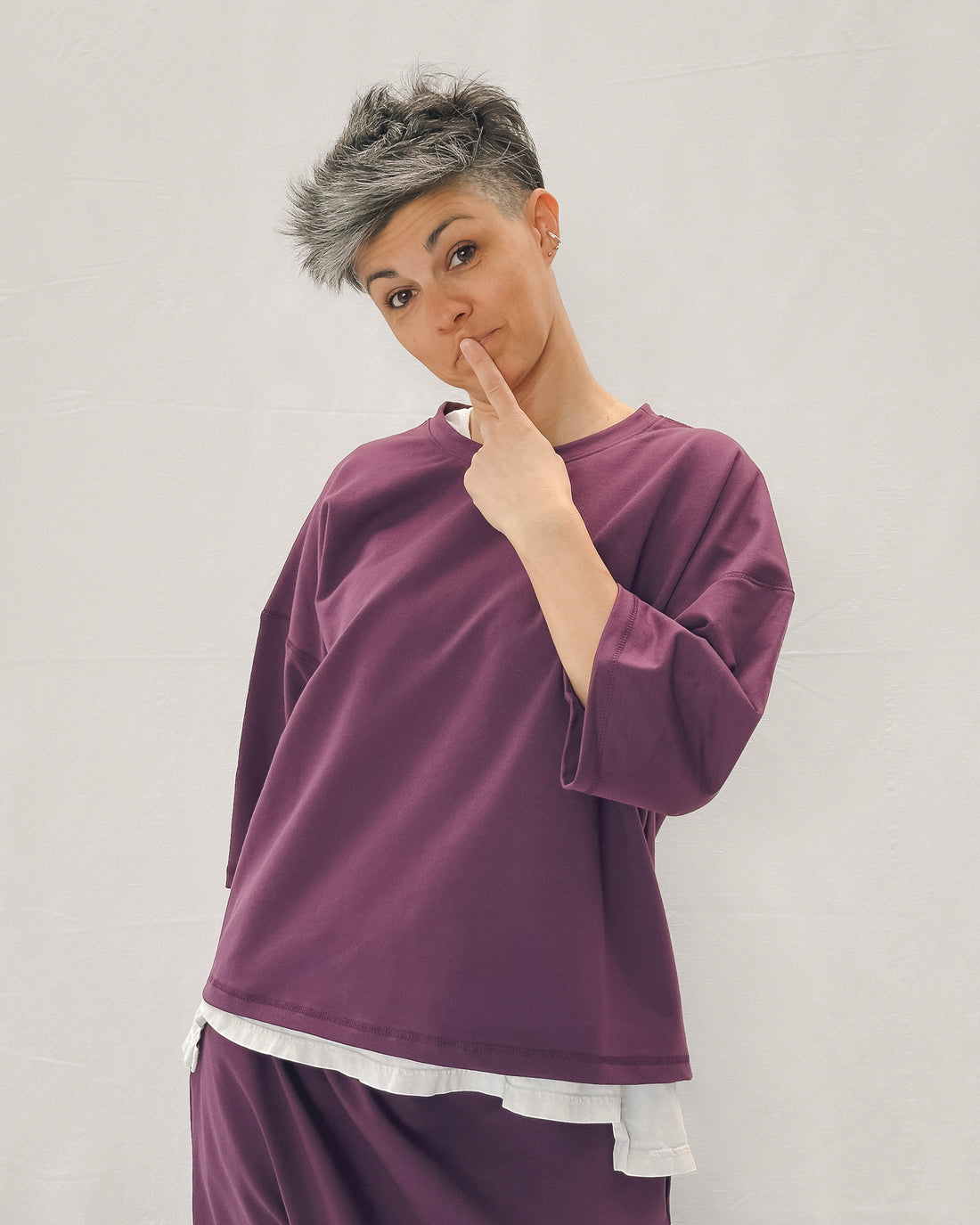 Maglia Trequarti French terry