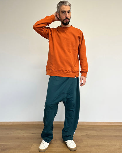 Felpa Basic Uomo Cotone Felpato