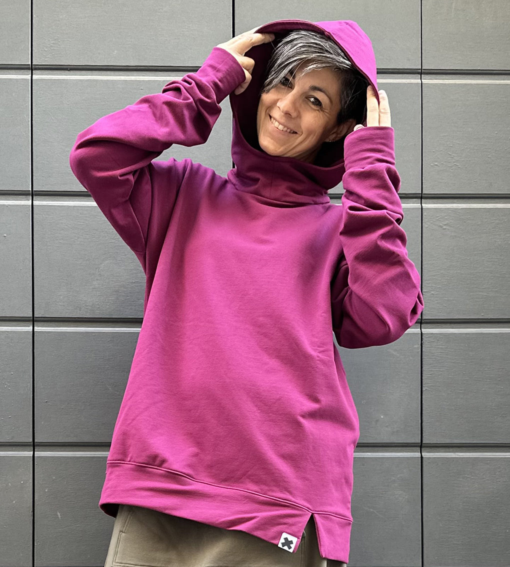 Felpa con cappuccio Cotone Felpato