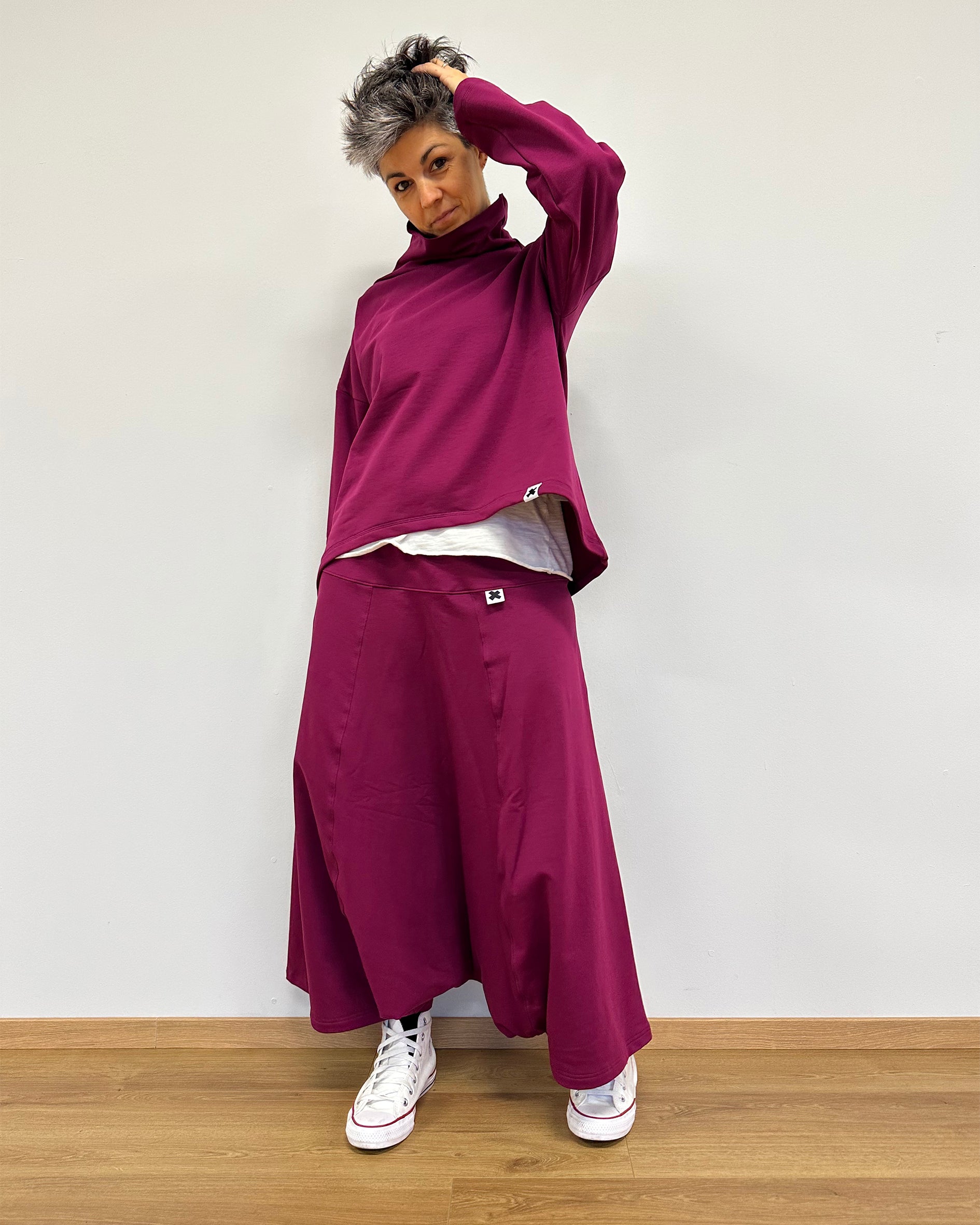 GonnaPantalone Cotone Felpato