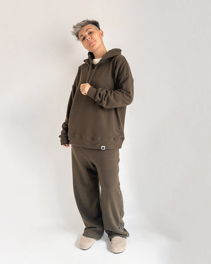 Maglione Cappuccio Lana
