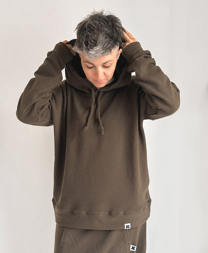 Maglione Cappuccio Lana