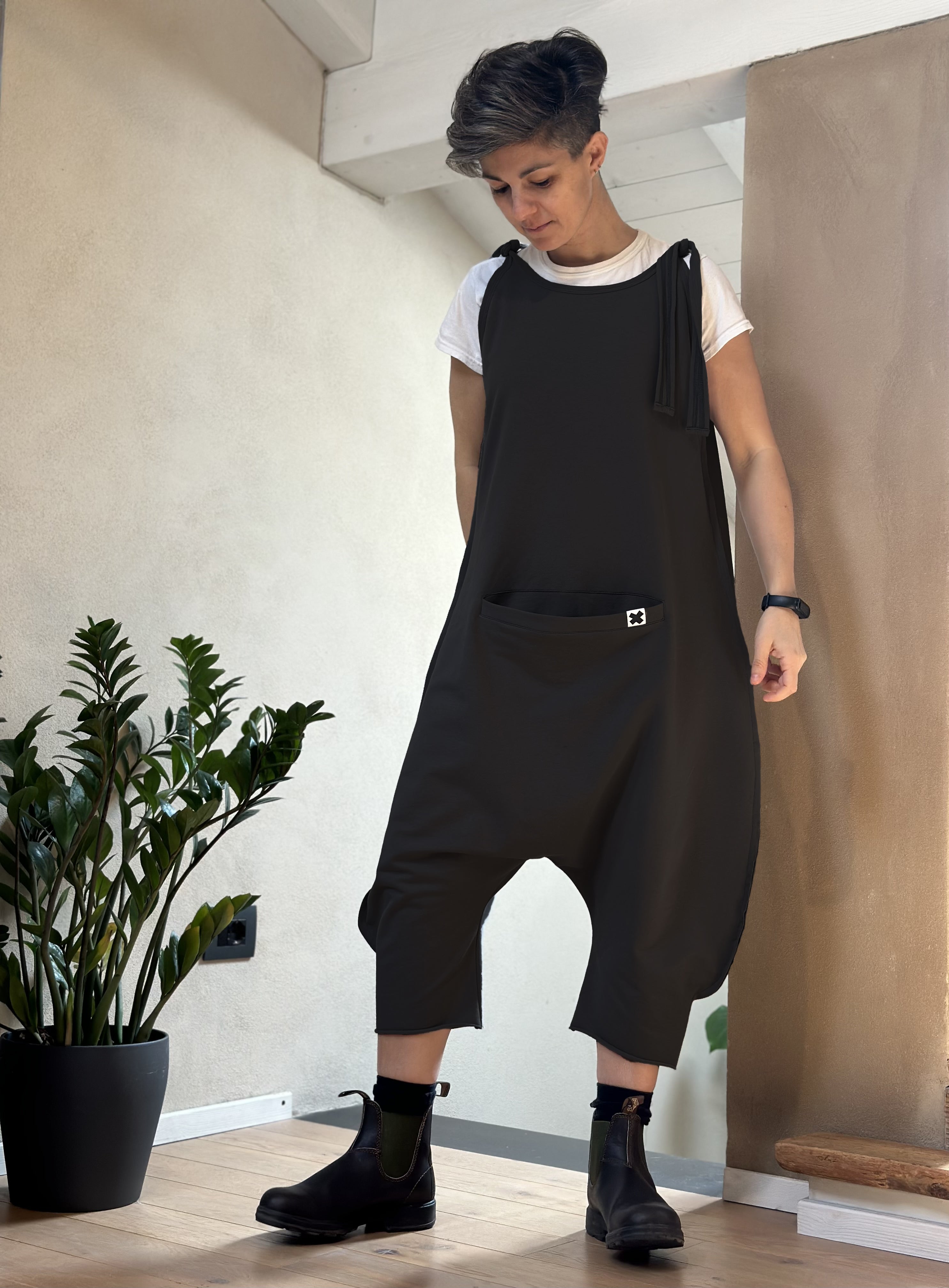 Salopette Cotone Felpato